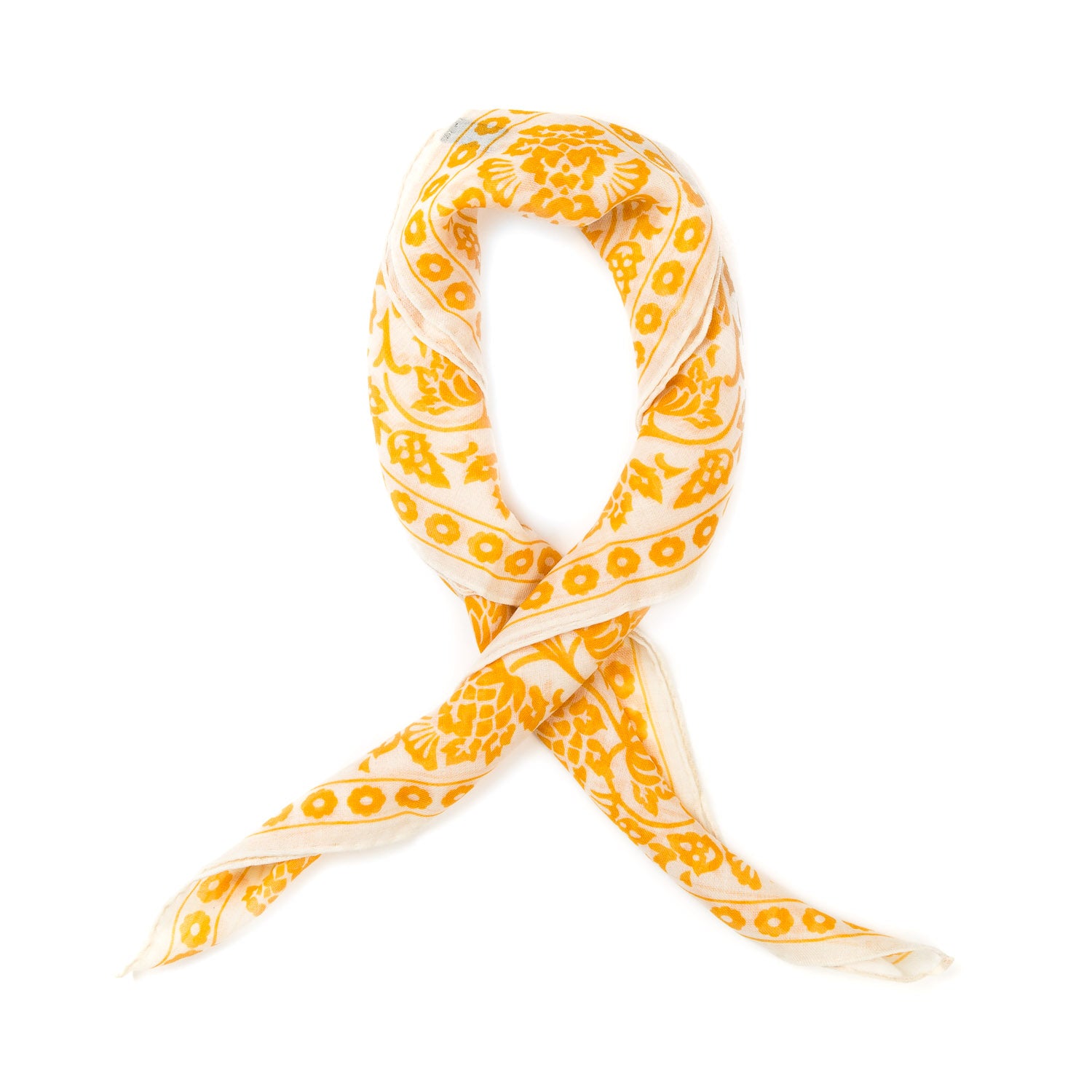 Bandana "Provence Geometric" made of Cashmere and Silk